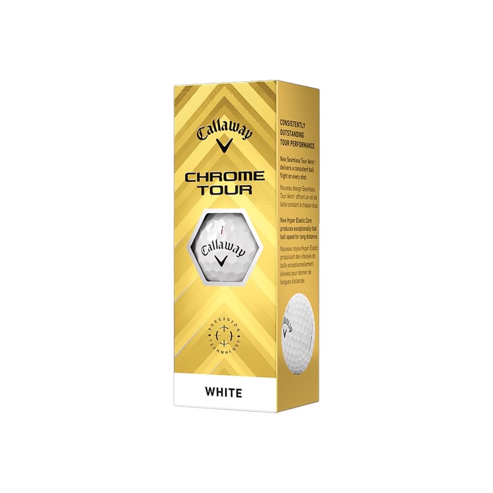 

CALLAWAY Golf Ball CHROME TOUR Ball White 3 Pieces BL CG CHROME TOUR 24 3B PK