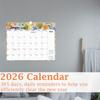 2026 Wall Calendar - Stylish Annual Planner, Suitable For Home, , And School Use, Making Planning And Goal Tracking Easy.