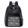 Women's Large Capacity Printed Nylon Backpack for Students & Travel