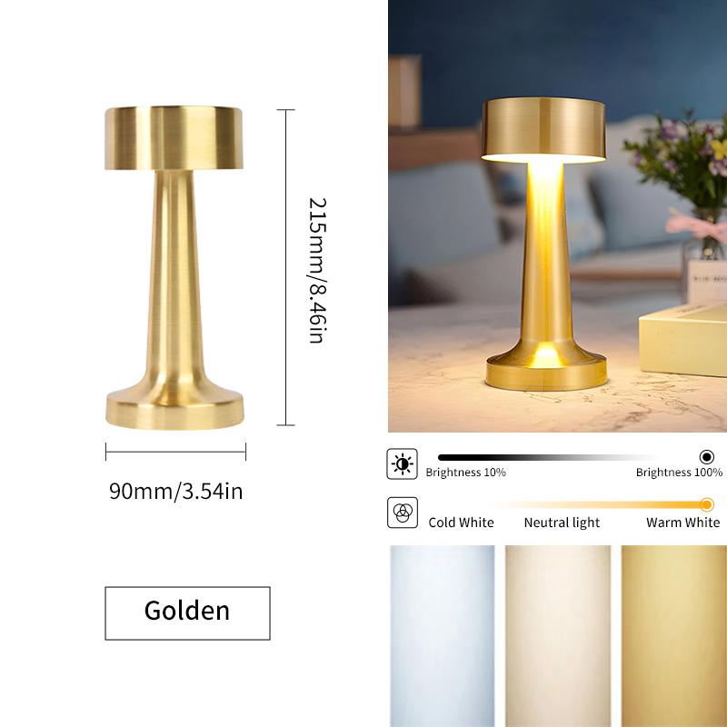 USB Rechargeable Touch Senso Lamp Room LED Bedside Decorative Table Lamp Restaurant Bar Desktop Mood Lighting Night Lights Decor