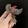 Luxury Rhinestone Bird Brooches for Women Unisex Fashion Animal Pins Friend Event Party New Gifts Jewelry Decoration Accessories
