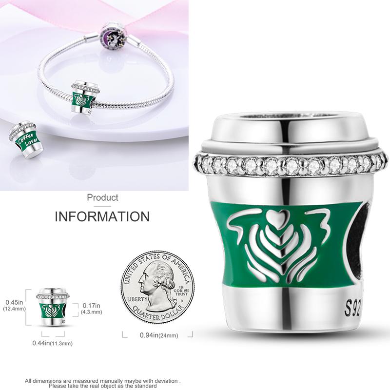 Neuer 925er Silber Kaktus Kleeblatt Anhänger Frühlingsgrüne Serie Perlenanhänger Für Original Perlenarmband DIY Schmuck