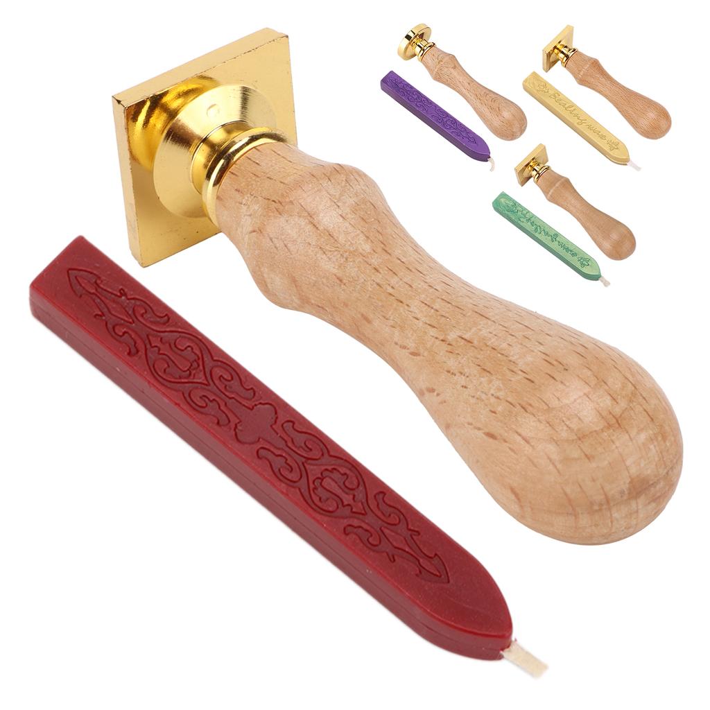 Wax Seal Exquisite Pattern Removable  Widely Application Wax Stamp Kit for Sealing Decoration
