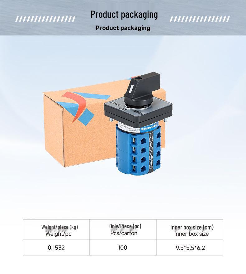 Zhuochao SZW26-20/D404.4 Universal Three-Speed Four-Section Changeover Switch