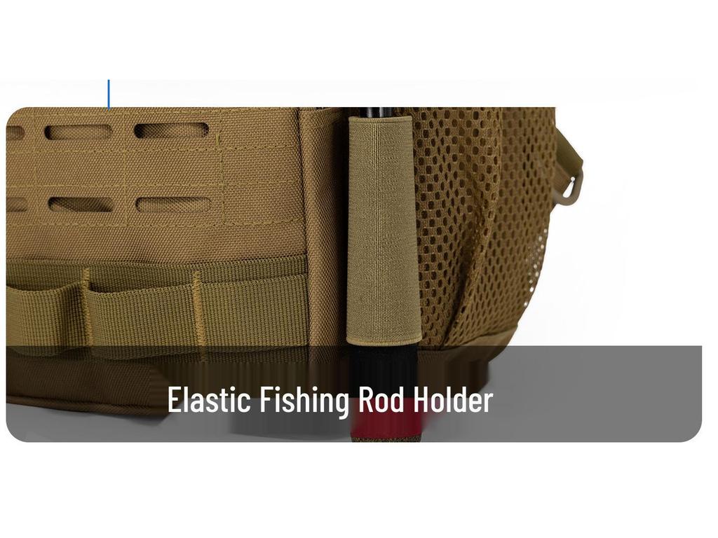 Multifunctional Fishing Gear Crossbody Bag & Rod Storage