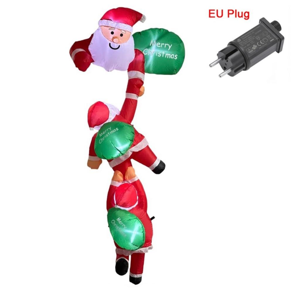 Christmas Decor Oxford Christmas Inflatable Dolls LED Light DIY Christmas Inflatables Decor Lighted Dolls Indoor Party
