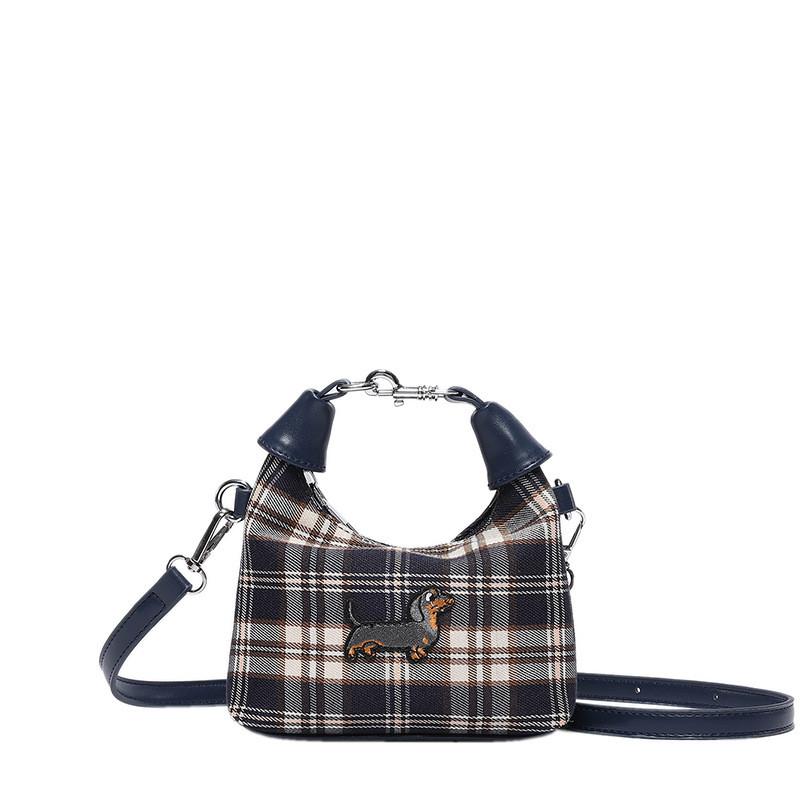 2024 Autumn Winter New Arrival Cute Mini Plaid Crossbody Shoulder Bag For All Genders