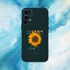 Beautiful S-Sunflower Phone Case For Samsung Galaxy A73,A72,A71,A70,A53,A52,A51,Soft Silicone Black Cover