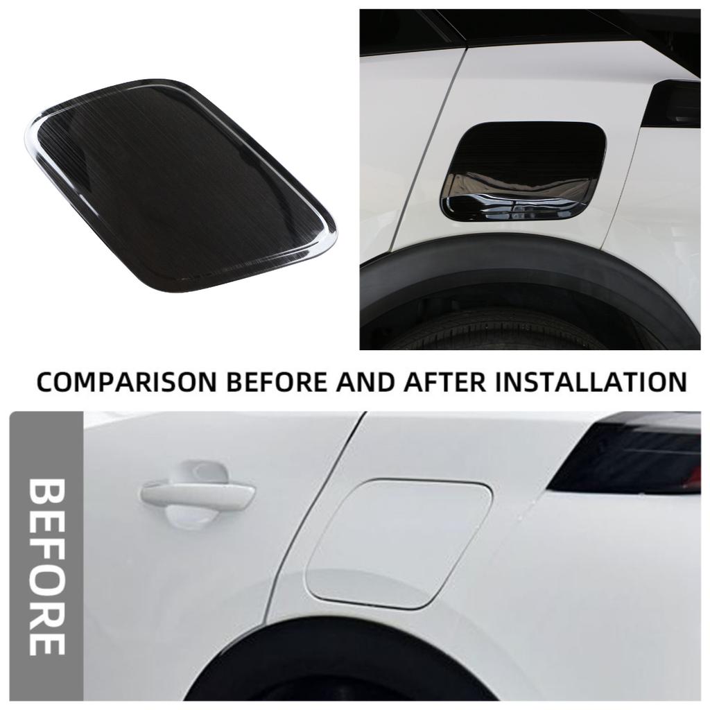 1pc Stainless Fuel Tank Cap Protective Cover for Peugeot 2008 2025 2025 2025 2020 Fuel Tank Decorative Sticker Protective Sequin