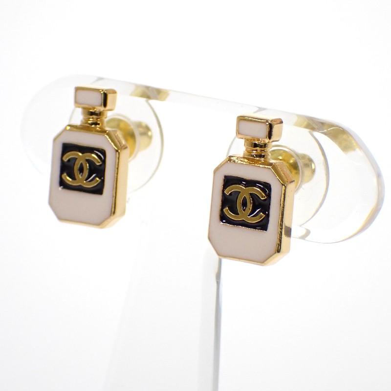 CHANEL  ABF078 Pierce white metal Women