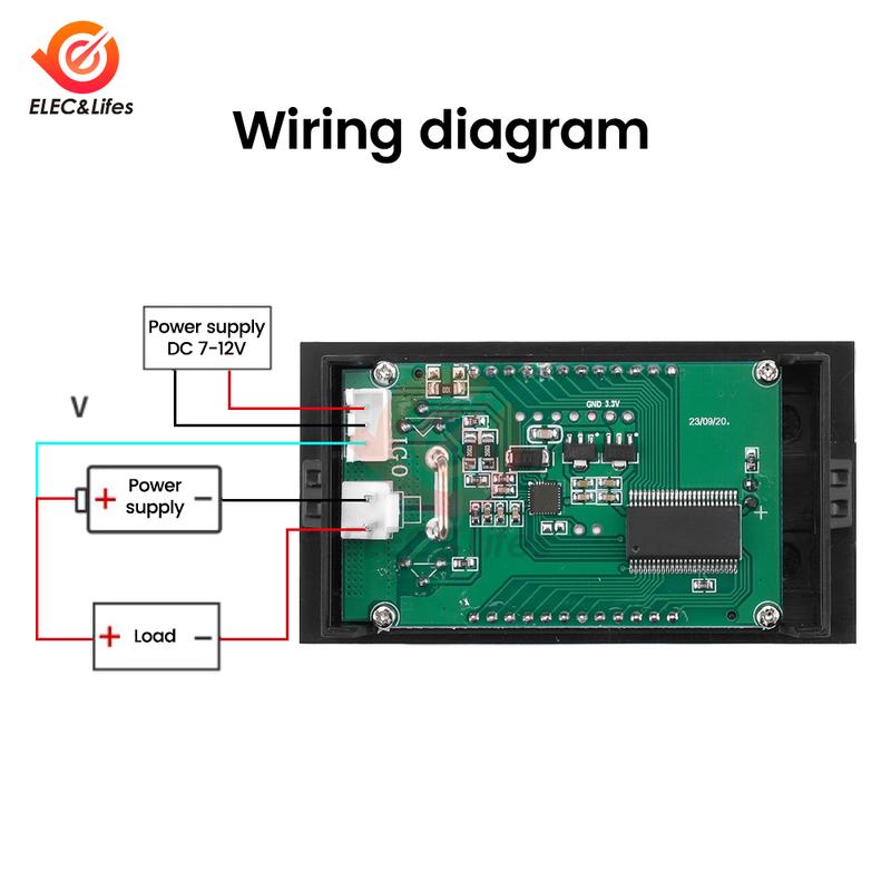 DC 0-50V 0-100V 0-500V 5A 10A LCD Digital Voltmeter Ammeter Wattmeter Current Energy Meter Detector Tester for Electrician Tool