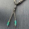 Used Directly imported from AmericaNew Navajo pearl & turquoise lariat necklace