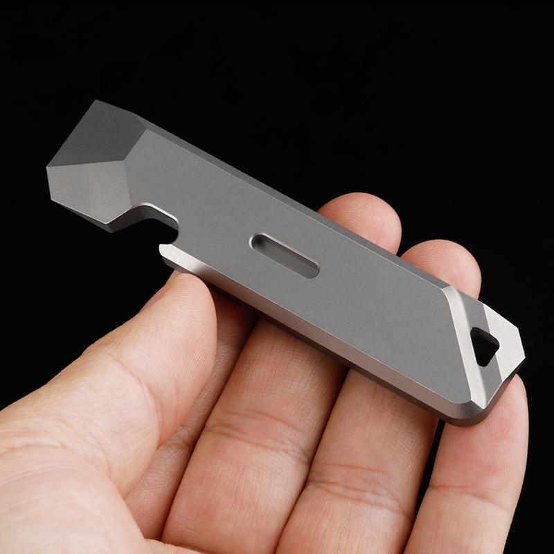 TC4 Titanium Alloy Crowbar EDC Tools Screwdriver Wrench Hand Outdoor Camping Gear EDC Multifunction Outdoor Camping Tools