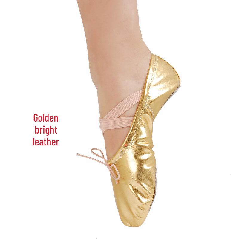 Gold Girls' Ballet & Dance Shoes with Soft Sole