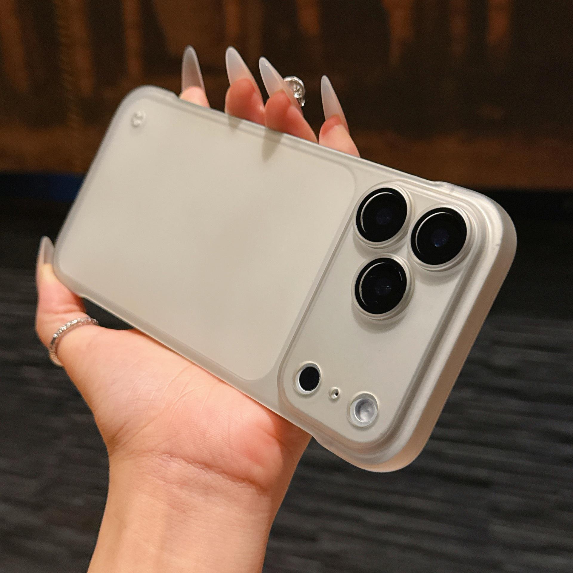 

Ultra-Thin Frosted Precision Phone Case for iPhone 17 Pro Max, 15/16 Protective Cover iPhone 12 Pro Max сірий колір