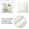 1 Pieces Floral Butterfly Print Decorative Throw Pillow Covers Polyester Pillowcase Sofa Decorative Cushion Cov Headboard Pillow