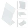 Clear Acrylic Desk Stand for Photo and Card Display Practical Design to Protect and Showcase Various Items on Office Desk