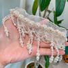 Creative Pearl Lace Choker Zinc Zinc Alloy Mesh Neck Jewelry Neck Pendant Tassel Beads Necklace  Women