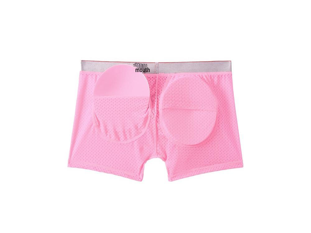 JOCKMAIL Men's Push-Up Boxer Briefs with Padded Mesh for Enhanced Fit