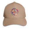 Psychedelisches Friedenssymbol Baseballkappe Kappe Individuelle Kappe modisch schwarz Damen Unisex