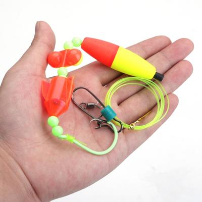 FISHKING 1pcs Catfish Rigs Catfish Float Rigs Catfishing Tackle Santee Rig 6/0 8/0 Círculo Ganchos para Peg Floats Catfish