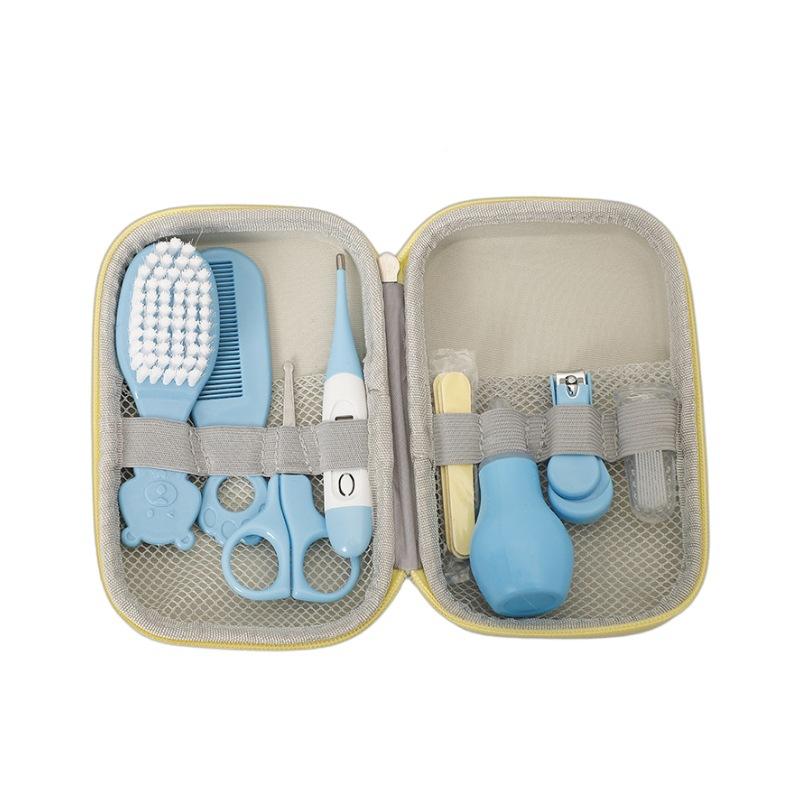 Baby Brush Combs Nasal Aspirator Set Thermometer Care Pack 8 Piece Set Careful Care of Small Children At Home Always Have Daily Necessities