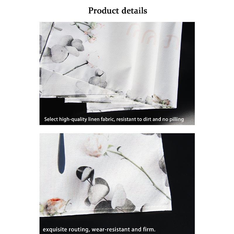 4pcs, Placemats, Square Happy Easter Theme Table Pads, Colorful Floral Cute Bunny Decorative Table Mat