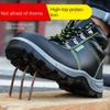 Labor Insurance Shoes Men's Anti-smashing and Anti-piercing Steel Head Shoes Safety and Wear-resistant Protective Shoes