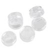 10Pcs Sample Clear Cream Jar Mini Cosmetic Bottles Containers Transparent Pot For Nail Arts Small Clear Can Tin For Balm