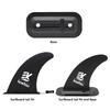 Abnehmbare Surfbrett Einschubfinnenbasis SUP Zubehör Stabilisator Schnellverschluss Schwarz für Longboard Surfbrett Paddleboard