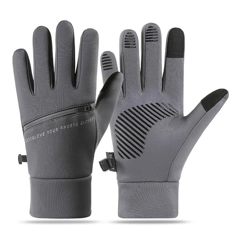 Electric Vehicle Winter Outdoor Men's Fitness Sports Velvet Skiing Touch Screen Autumn and Winter Warm Cycling Gloves Wholesale