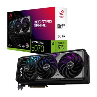 Carte Vidéo ASUS ROG Strix GeForce RTX 5070 12 Go GDDR7 Édition OC Japonaise ROG-STRIX-RTX5070-O12G-GAMING (Distributeur agréé)