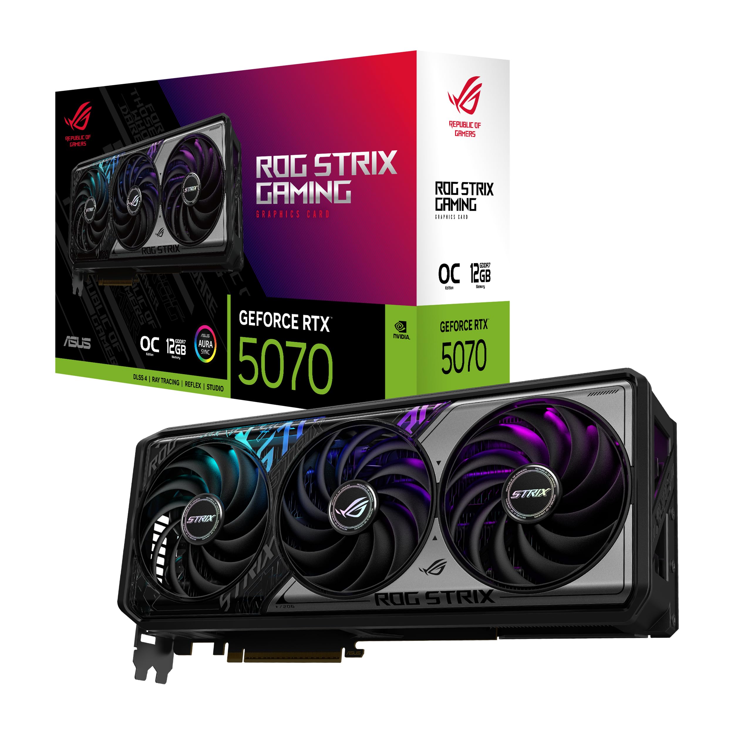 

Відеокарта ASUS ROG Strix GeForce RTX 5070 12GB GDDR7 OC Edition Японська ROG-STRIX-RTX5070-O12G-GAMING (Авторизований дистриб ютор)