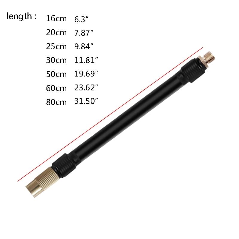 M6 Thread Extension Inflation Tube, Standard Tire Valve With Fine Teeth, Suitable For M6 Thread Integrated Air Pump