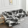 Geometric Printed Couch Cover Sofa Cover Elastic Slipcovers for Pets Chaselong Protector L Shape Anti-dust Machine Washable 1PC