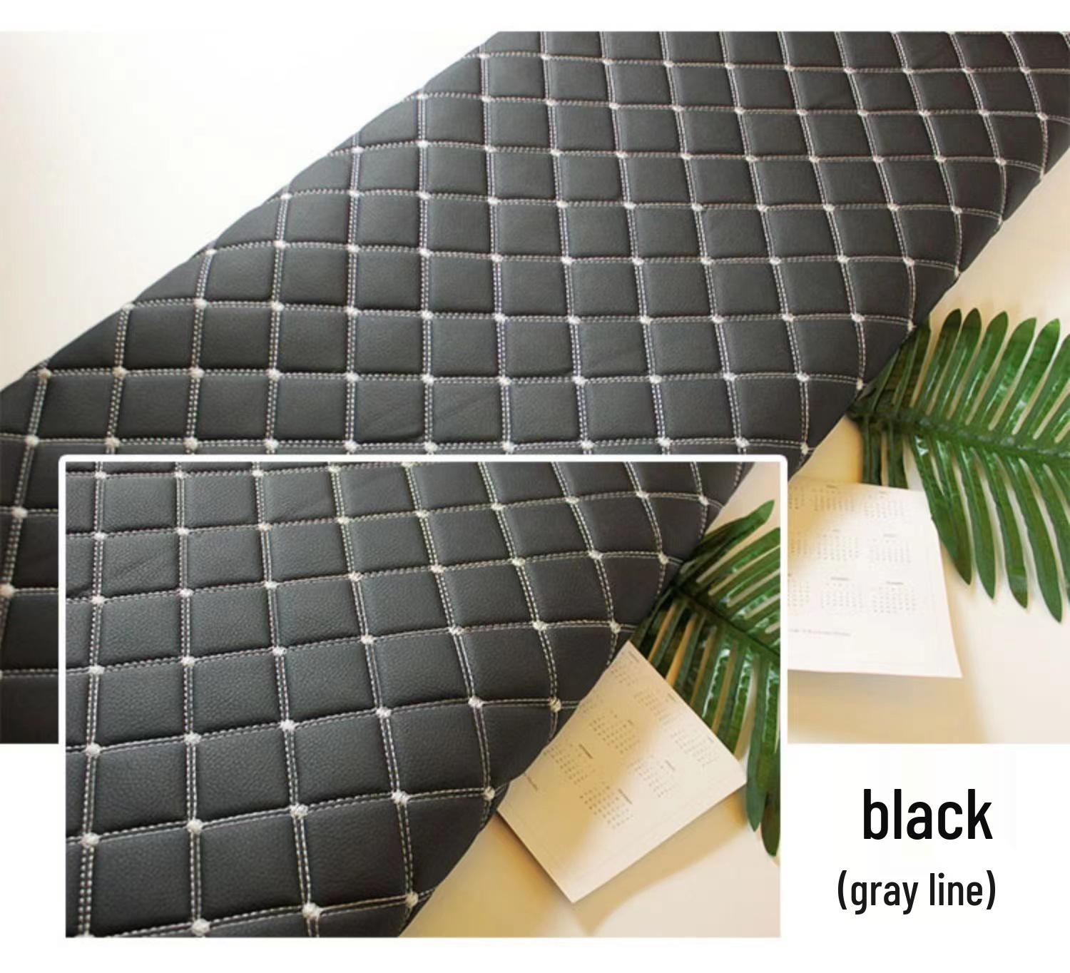 

Embroidered Quilted PVC Leather Truck Seat Cover for Interior Upgrade Effective Width 1.55m, Length as Needed