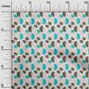 oneOone Cotton Flex Fabric Circle Geometric A  Printed Craft Fabric BTY 40 Inch