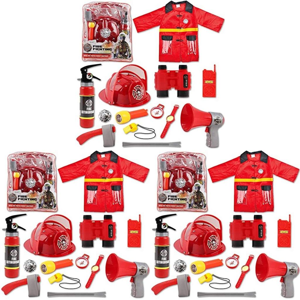 Cross-border Pretend Play Toy Set Firefighter Roleplay Kit For Children