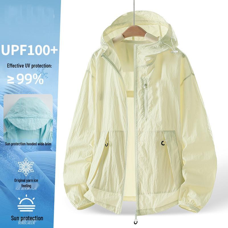 

Дятел Унисекс Защита от УФ-лучей Ледяной шелк Летняя куртка для защиты от солнца 3XL