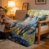 Throw High-Density Short Plush Blanket For Sofa Nap Air-Conditioned Room Soft Skin-Friendly Beyond The Boundary Anime