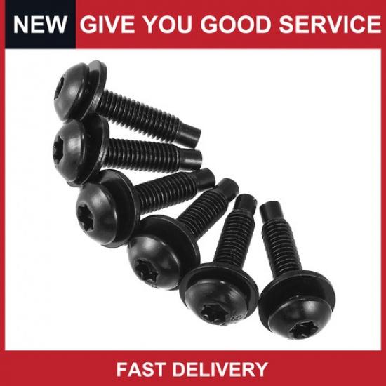 Pack of 2 for Jeep Wrangler 2007-2018 Extra Long Black 6pcs Hard Top Torx Screws