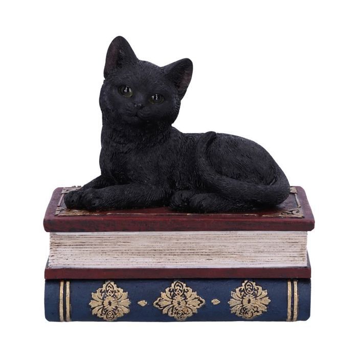 Figurine - NEMESIS NOW - Chat noir - 11.7 cm - Résine - Espace de rangement
