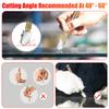 2 Pcs Glass Slicer Polishment Compact Size Household Accessories Tiling Tool Wear-resistance Slicing Device Industrial Supplies