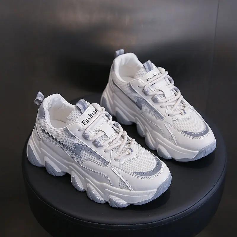 Spring Autumn Woman Footwear Mesh Breathable High Quality Dad Shoes for Women Aesthetic Comfortable and Elegant Casual Sneakers