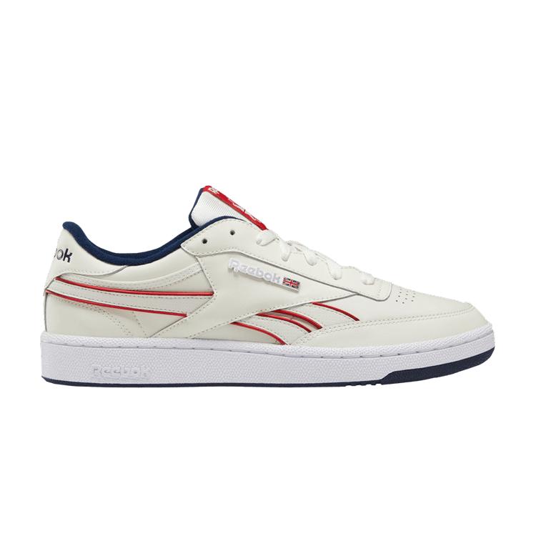

Reebok Club C Revenge Plus Chalk Navy Red Мужские кроссовки белые DV8634