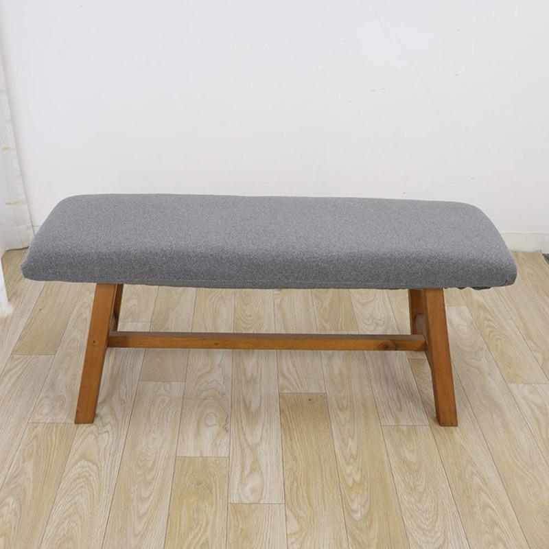 Footstool Cover Solid Color Stool CaseLong Bench Cover Piano Bench Slipcover Chair Cover Universal Elastic Multi-color Seat Case