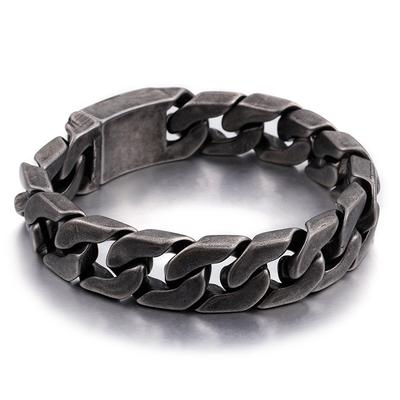 Titanium Steel Bracelet Trendy And Versatile Retro Style Ancient Horse Chain Men 'S Bracelet 