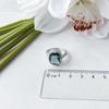 Silver Ring with London Blue Topaz 4.339ct, Product Weight 4.37 G (2151760)