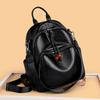 Fashionable and Minimalist Women's PU Leather Backpack with Top Handle, Perfect for Commuting, Travel, and Daily Use