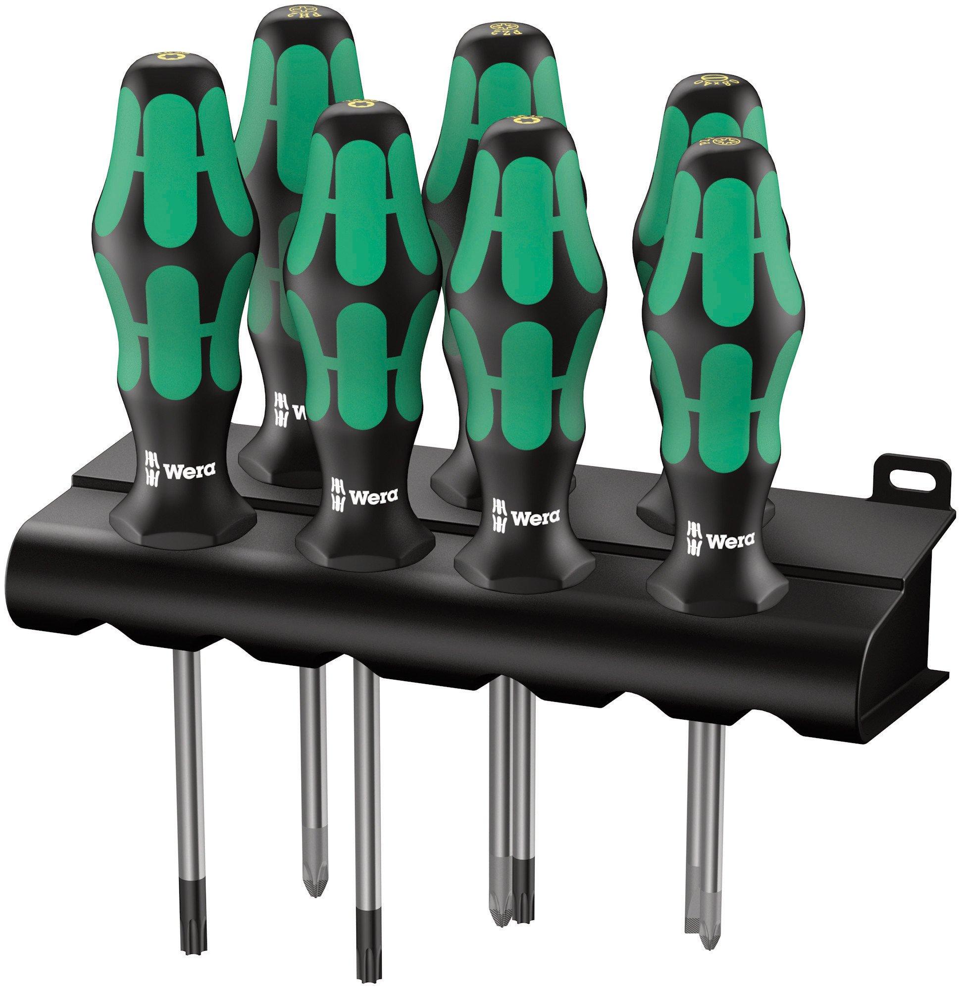 

WERA Kraftform Handle Screwdriver Set with 320540 7-Piece Rack,